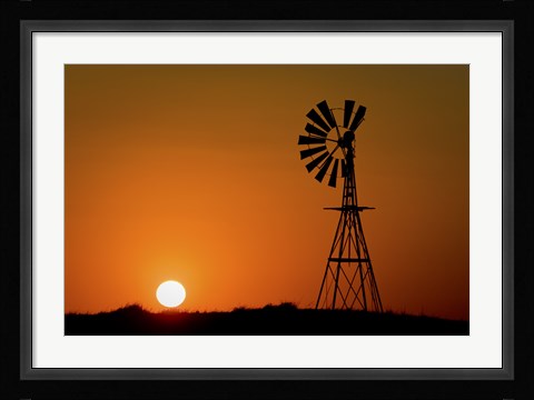 Framed Windmill 2 Print