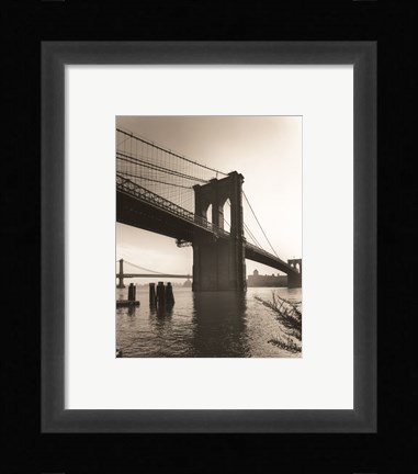 Framed Brooklyn Bridge II Print