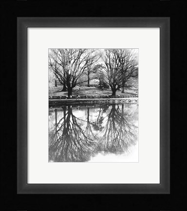 Framed Central Park Lake Print