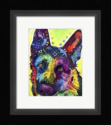 Framed German Shepherd 1 Print
