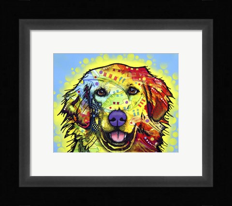 Framed Golden Retriever Print