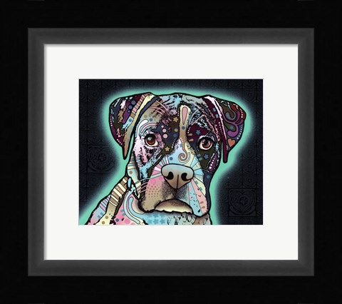 Framed Love Thy Boxer Print