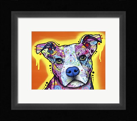 Framed Serious Pit Print
