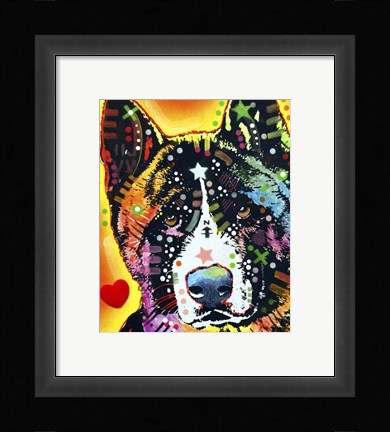 Framed Akita 1 Print