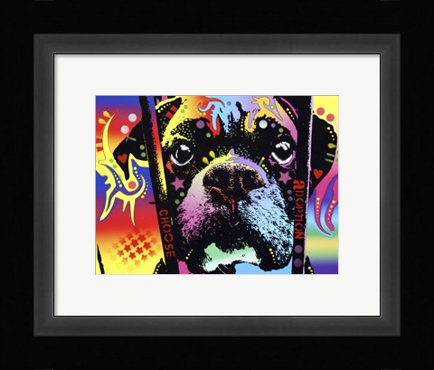 Framed Choose Adoption Boxer Print