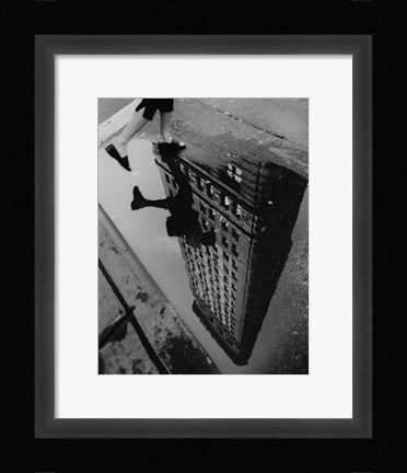 Framed Street Reflections Print
