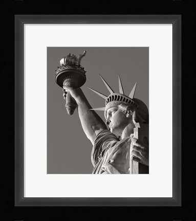 Framed Liberty with Torch Print