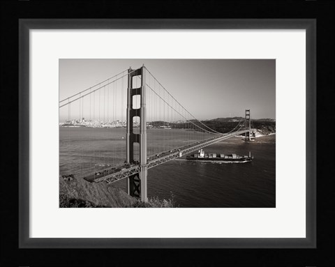 Framed Golden Gate Toned Print