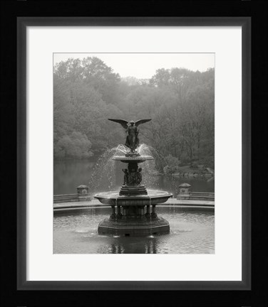 Framed Bathesda Fountain Small Print