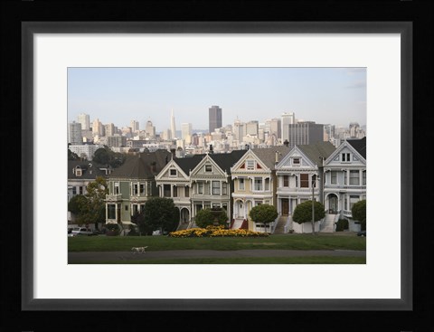 Framed Painted Ladies San Franciso 1 Print