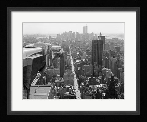 Framed Chysler Building Eagle 1 Print