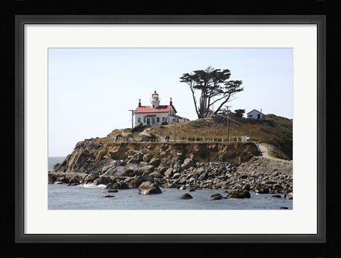 Framed Crescent Bay Light Print