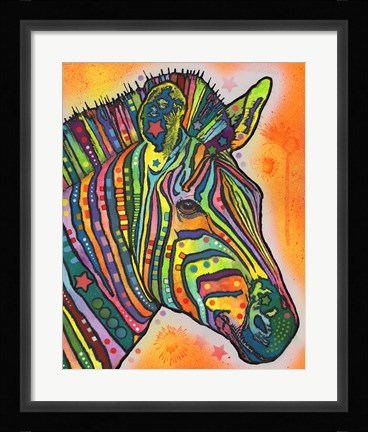 Framed Zebra Print