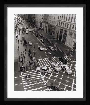 Framed Aerial View 5th Ave NYC Print