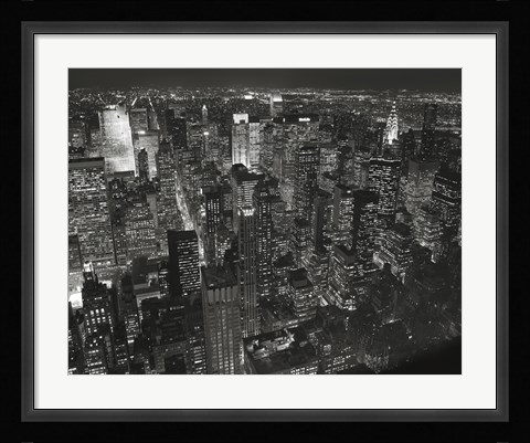 Framed Night Skyline Print