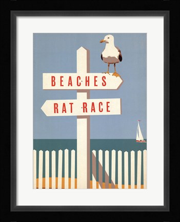 Framed Beaches vs. Rat Race Print