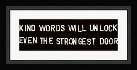 Framed Thoughtful Words II Print