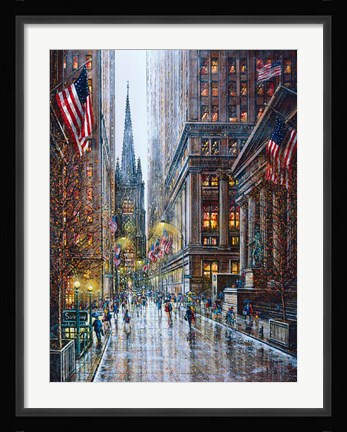 Framed Wall Street Print