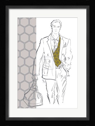 Framed Around Town III Print