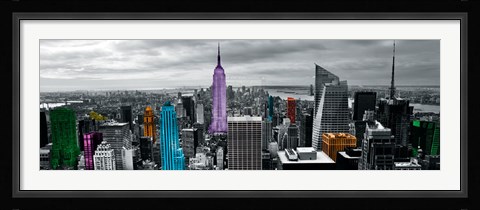 Framed Neon City II Print