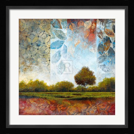 Framed Silver Skies II Print