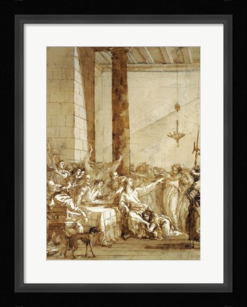 Framed Christ at Supper with Simon the Pharisee Print