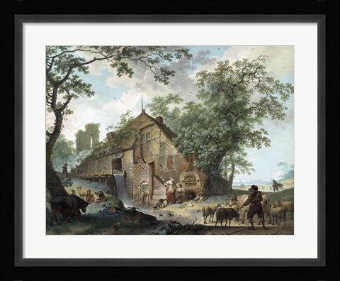 Framed Summer Scene Print