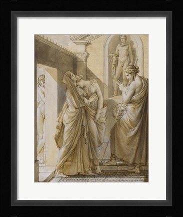 Framed Father of Psyche Consulting the Oracle of Apollo Print