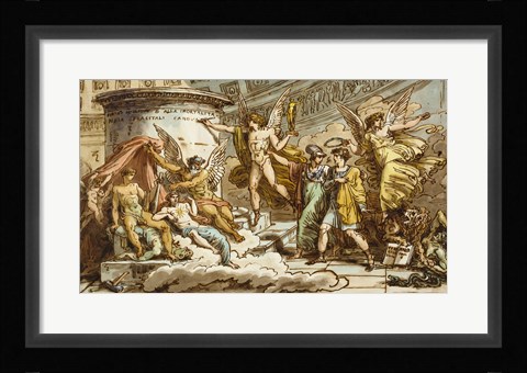 Framed Allegory on the Life of Canova Print