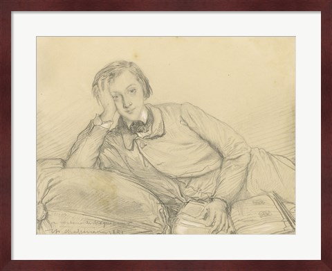 Framed Portrait of Raymond de Magnoncourt Print