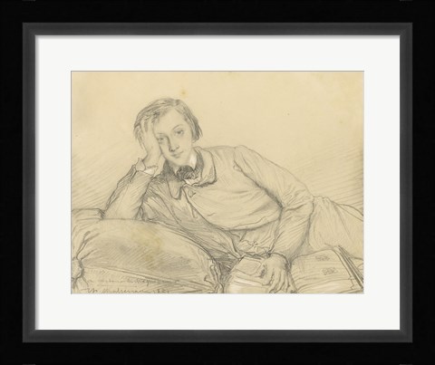 Framed Portrait of Raymond de Magnoncourt Print