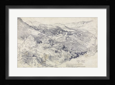 Framed View from Civitella Print