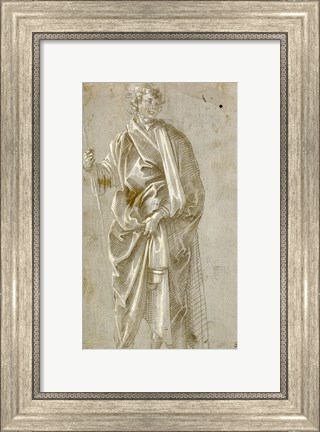 Framed Standing Saint Print