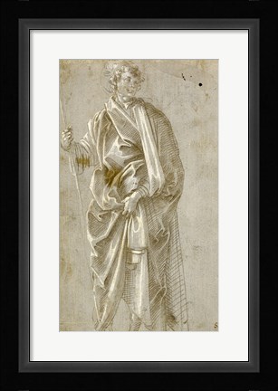 Framed Standing Saint Print