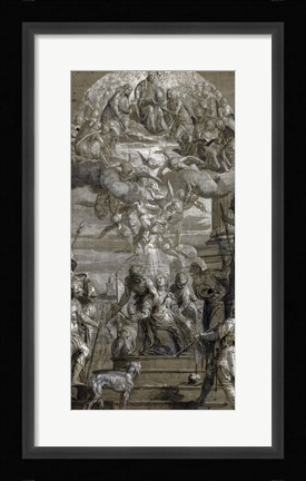 Framed Martyrdom of Saint Justina Print