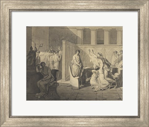 Framed Lictors Carrying Away the Bodies of the Sons of Brutus Print