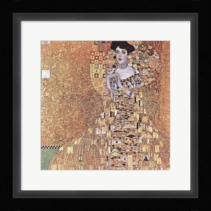 Framed Portrait of Adele Bloch-Bauer I, 1907 Print