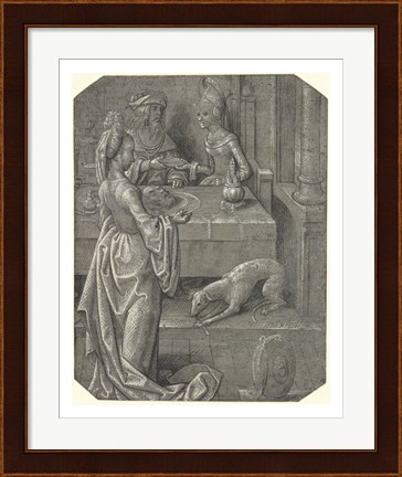 Framed Salome with the Head of John the Baptist Print