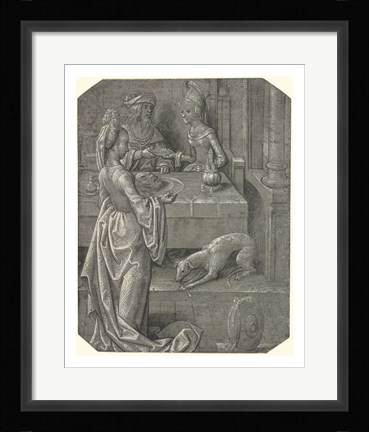 Framed Salome with the Head of John the Baptist Print