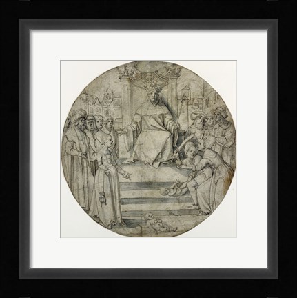 Framed Judgment of Solomon Print