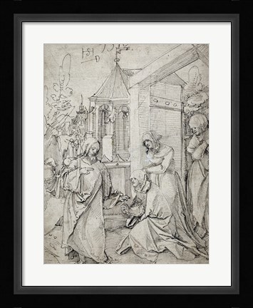 Framed Christ Taking Leave of His Mother Print