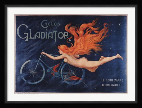 Framed Gladiator Cycles Print