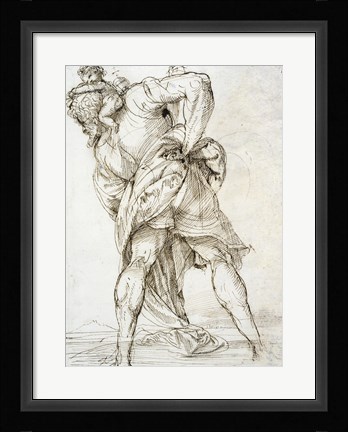 Framed Saint Christopher Print