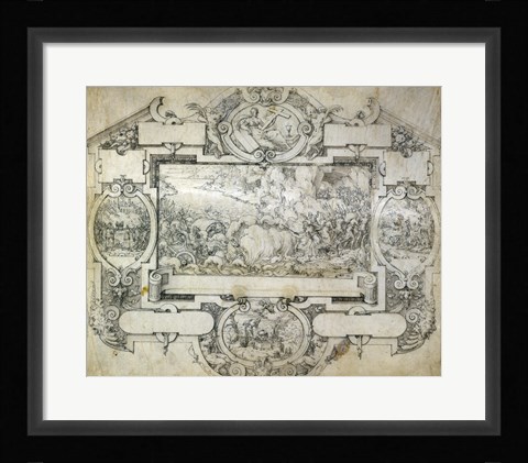 Framed Destruction of Pharoah's Army Print