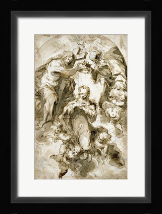 Framed Coronation of the Virgin Print