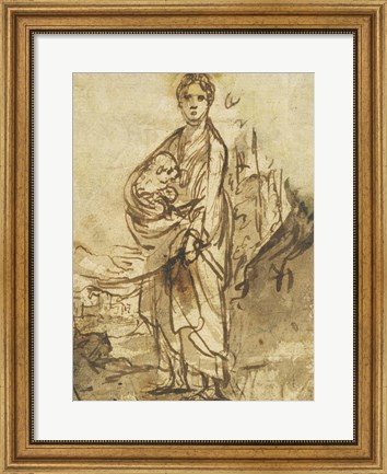 Framed Saint Agnes Print