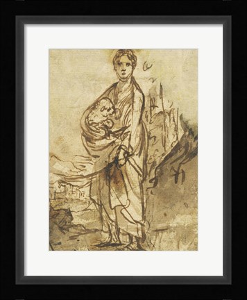Framed Saint Agnes Print