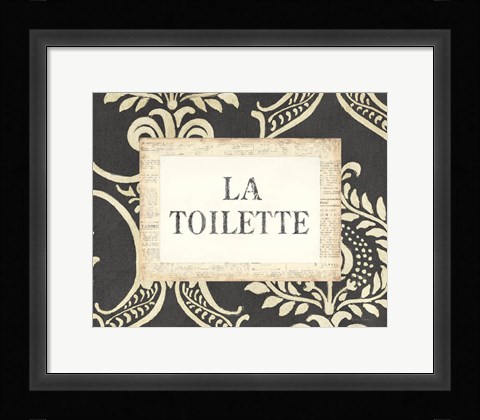Framed La Toilette Print
