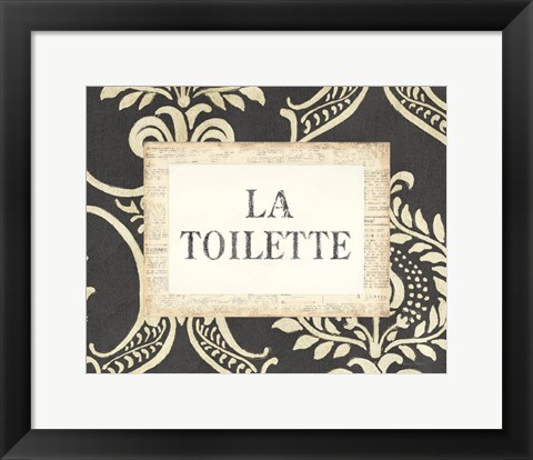 Framed La Toilette Print