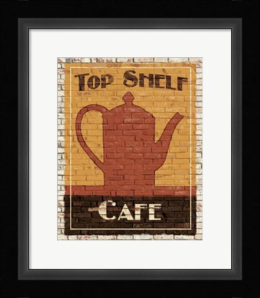 Framed Top Shelf Cafe Print